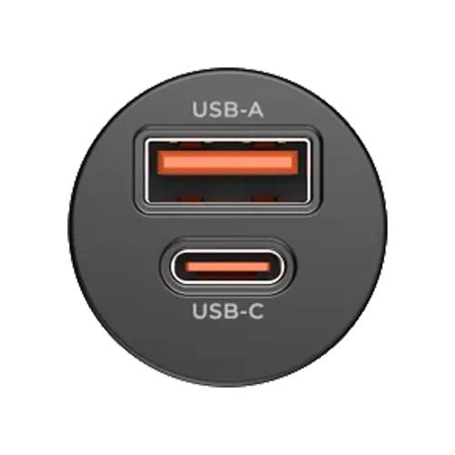 ADAPTADOR INTELIGENTE PARA CARRO PD30W USB CARGA RAPIDA NEGRO