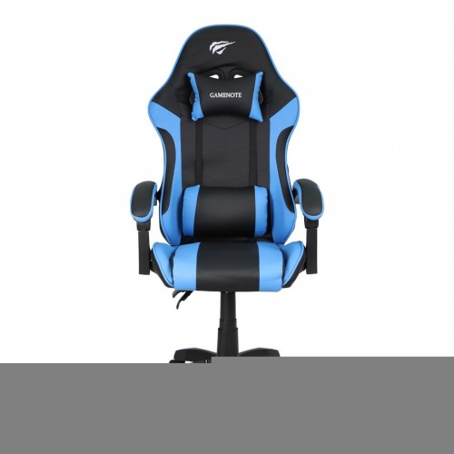 SILLA ERGONOMICA GAMER NEGRO AZUL - DESC