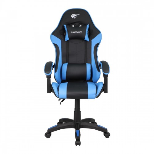 SILLA ERGONOMICA GAMER NEGRO AZUL - DESC