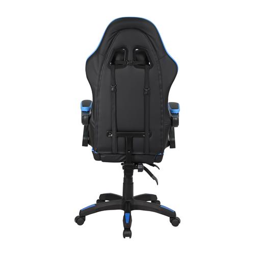SILLA ERGONOMICA GAMER NEGRO AZUL - DESC