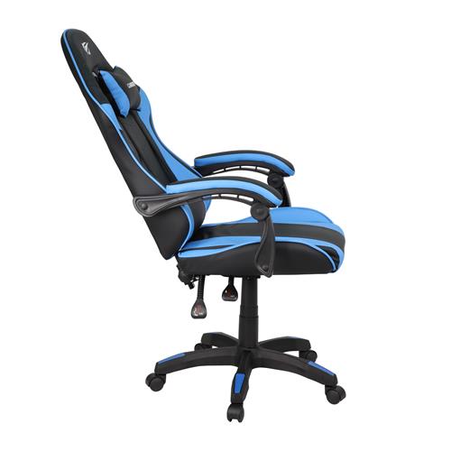 SILLA ERGONOMICA GAMER NEGRO AZUL - DESC