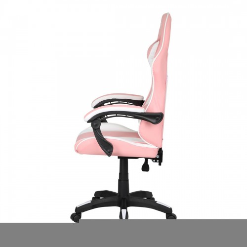 SILLA ERGONOMICA GAMER BLANCO ROSA