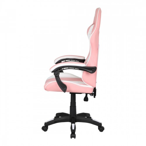 SILLA ERGONOMICA GAMER BLANCO ROSA