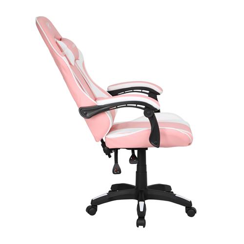SILLA ERGONOMICA GAMER BLANCO ROSA