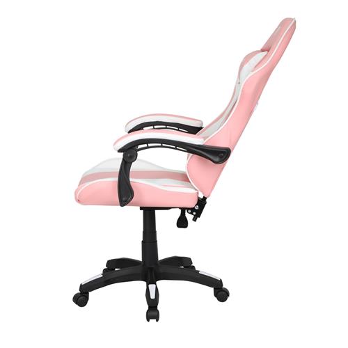 SILLA ERGONOMICA GAMER BLANCO ROSA