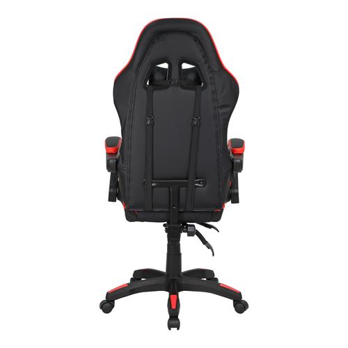 SILLA ERGONOMICA GAMER NEGRO ROJO - DESC