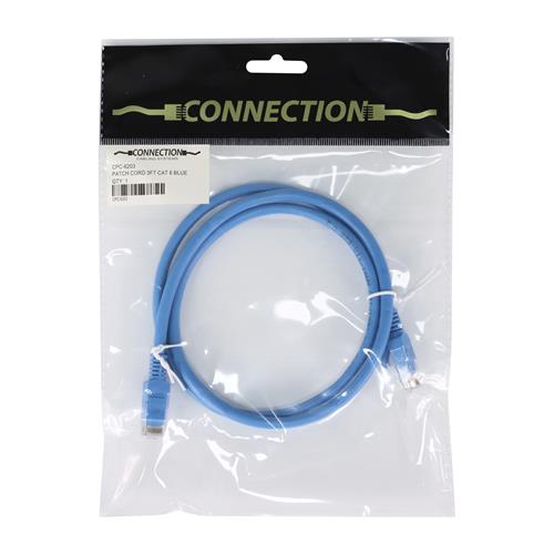 CABLE UTP CATEGORIA 6 AZUL 1MT - CLA