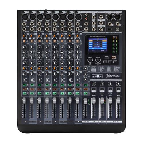 CONSOLA PASIVA PROFESIONAL 10CH CON USB/BT/PANTALLA