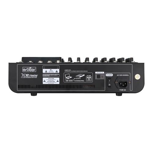 CONSOLA PASIVA PROFESIONAL 10CH CON USB/BT/PANTALLA