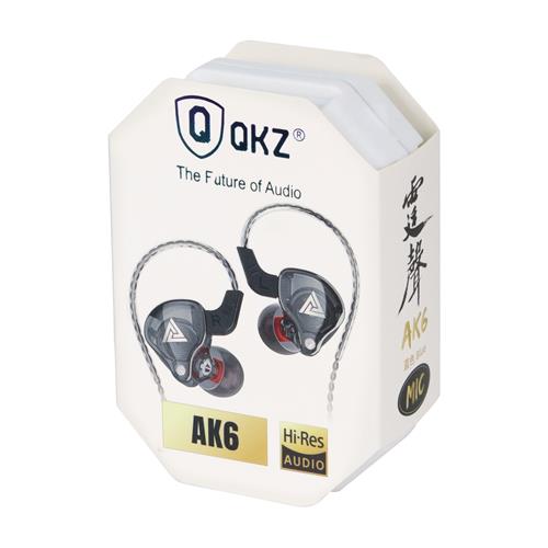 AUDIFONOS IN-EAR AK6 CON MICROFONO NEGRO