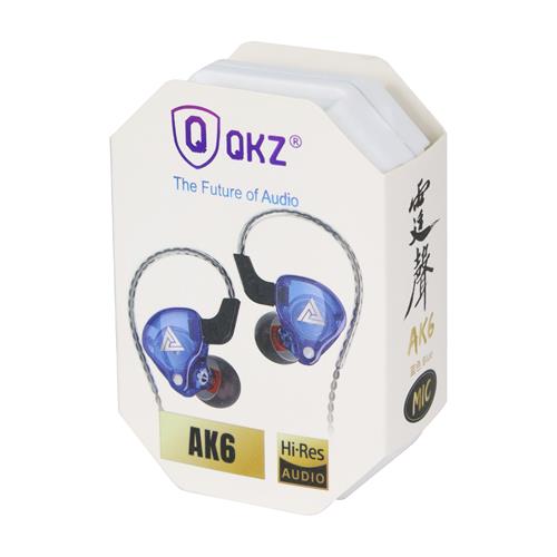 AUDIFONOS IN-EAR AK6 CON MICROFONO AZUL