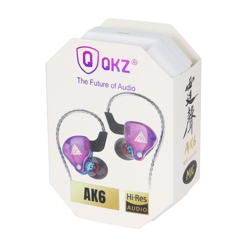 AUDIFONOS IN-EAR AK6 CON MICROFONO PURPURA