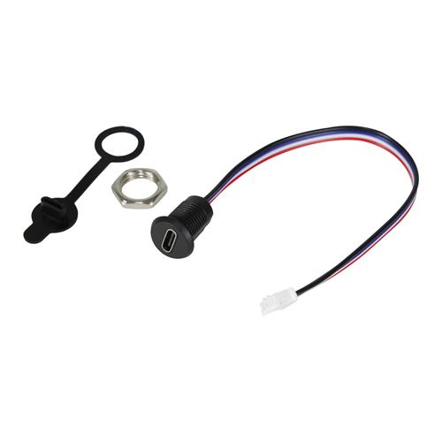 JACK CHASIS USB TIPO C CON 4 CABLES