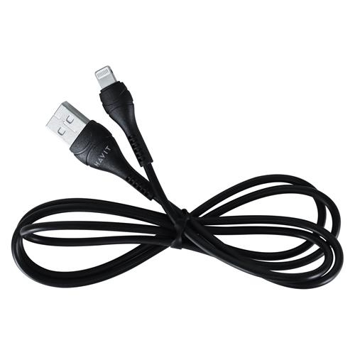 CABLE USB MACHO X LIGHTNING IPHONE/IPAD NEGRO 1MT