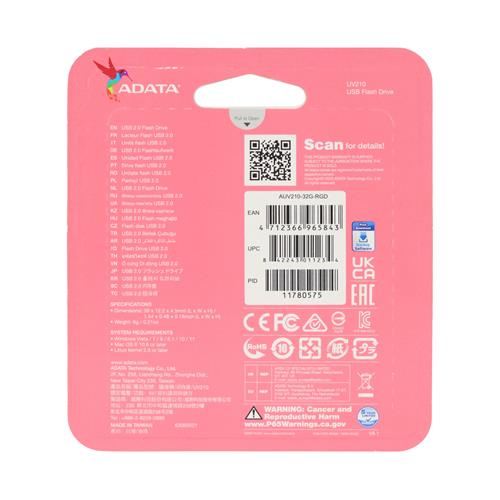 PEN DRIVE 32GB FLASH USB 2.0 METAL - CLA