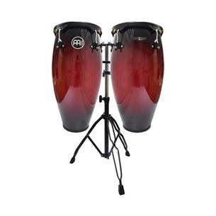 SET DE CONGA 11_12 PULG. ECONOMICO (1/2_2/2) ROJO VINO BURST
