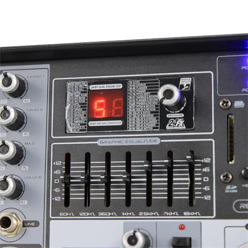 AMPLIFICADOR CON USB/SD/FM/REC/BT 450W