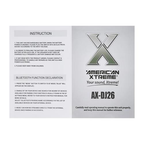 CAJA AMPLIFICADA PORTATIL 2X6 PULGADAS CON LED/TWS