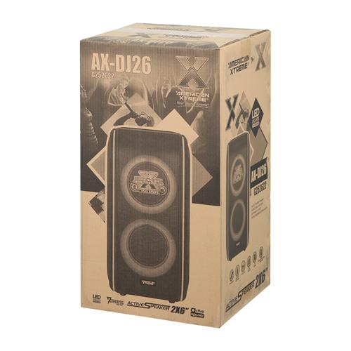 CAJA AMPLIFICADA PORTATIL 2X6 PULGADAS CON LED/TWS