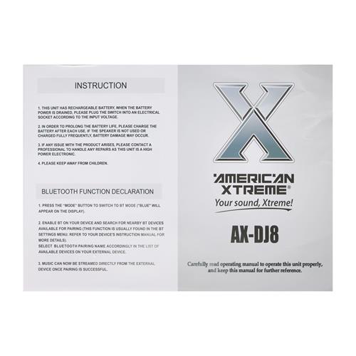 CAJA AMPLIFICADA PORTATIL 8 PULGADAS CON LED/TWS