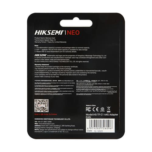 TARJETA MICRO SDHC 64GB CLASE 10 CON ADAPTADOR - CLA