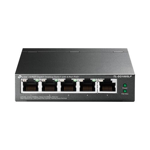 SWITCH 5 PUERTOS GIGABIT RJ45 CON 4 PUERTOS POE PARA MESA POE - CLA