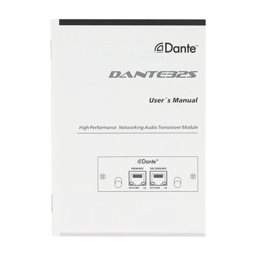 MODULO DE EXPANSION DANTE 32 CANALES I/O