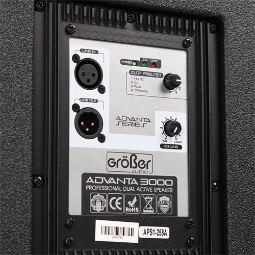 CAJA ACTIVA DOBLE ADVANTA-SERIE CON DSP 15 PULGADAS 2800W - DESC