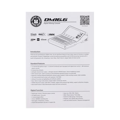 CONSOLA DIGITAL 16 ENTRADAS CON CONTROL DE GANANCIA / 6 SALIDAS - DESC