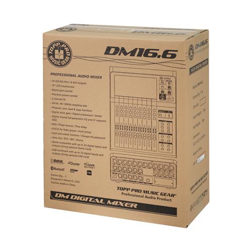 CONSOLA DIGITAL 16 ENTRADAS CON CONTROL DE GANANCIA / 6 SALIDAS - DESC