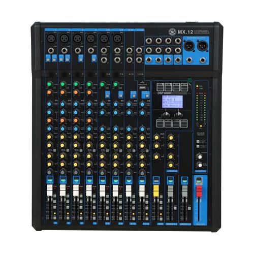 CONSOLA PASIVA MX-SERIE 12 CH CON DSP/USB/BLUETOOTH/PC