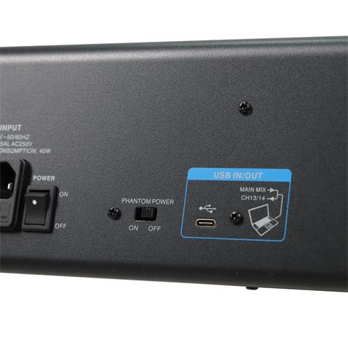 CONSOLA PASIVA MX-SERIE 16 CH CON DSP/USB/BLUETOOTH/USB/PC