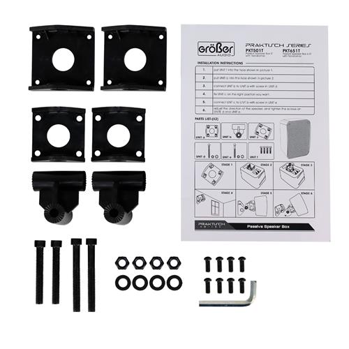 CAJA PASIVA 6.5 PULGADAS PARA EXTERIOR 70/100V 50W NEGRO X 2P