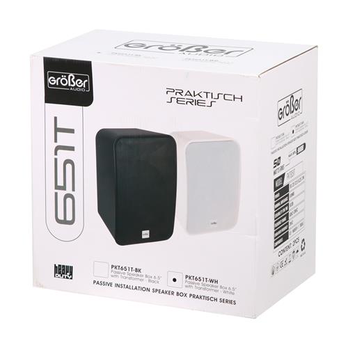 CAJA PASIVA 6.5 PULGADAS PARA EXTERIOR 70/100V 50W BLANCO X 2P