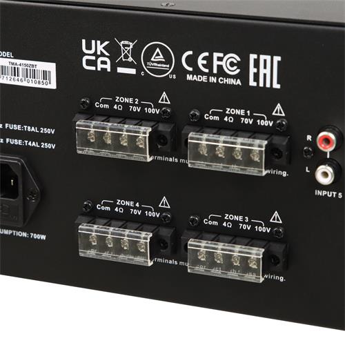 AMPLIFICADOR 4 ZONAS 5 CANALES/480W - DESC