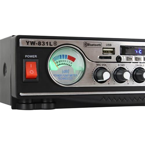 AMPLIFICADOR MINI C/USB/SD/FM/BLT 250W 2CH