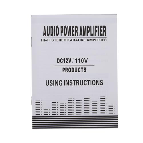 AMPLIFICADOR MINI CON USB/SD/FM/BLUETOOTH 250W 2 CANALES