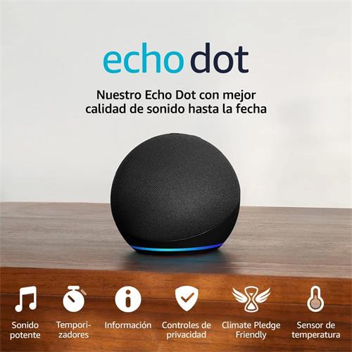 PARLANTE INTELIGENTE 5TA GENERACION CON ALEXA COLOR CARBON - DIST