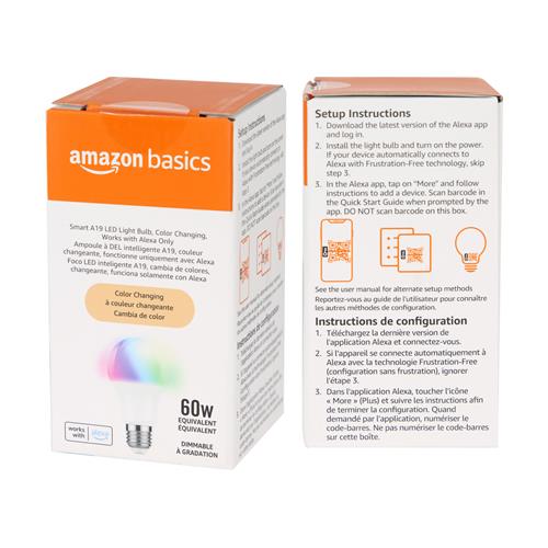 FOCO INTELIGENTE LED A19 MULTICOLOR - DIST