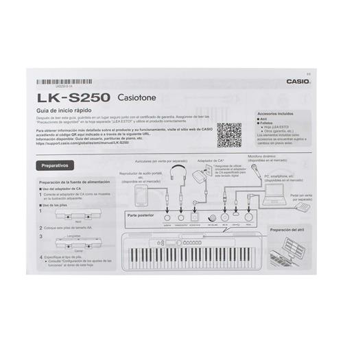 TECLADO ELECTRICO 61 TECLAS 400 TONOS  CON ILUMINACION + ADAPTADOR AD-E95100LU - DIST -