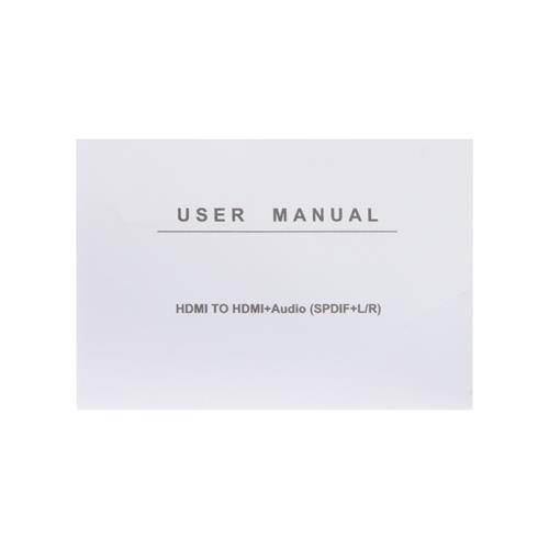 EXTRACTOR-CONVERTIDOR DE AUDIO HDMI - DESC