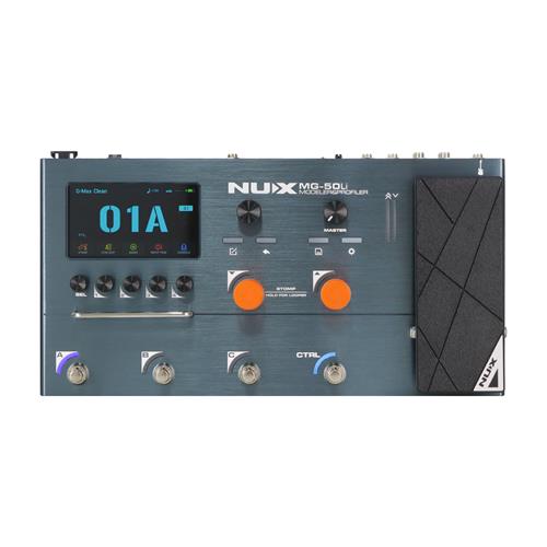 PEDAL MULTIEFECTO TSAC-4K PARA GUITARRA/BAJO AZUL OSCURO