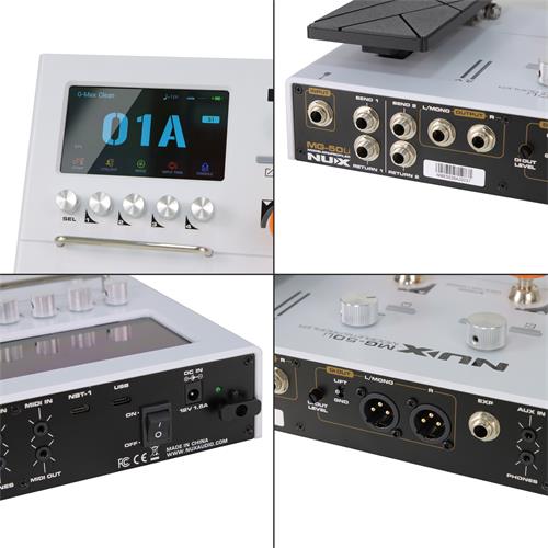 PEDAL MULTIEFECTO TSAC-4K PARA GUITARRA/BAJO BLANCO