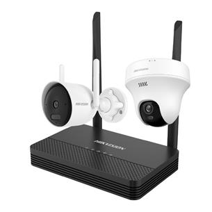 KIT CAMARAS 1X TUBO 4 MP + 1X DOMO 5MP PLASTICAS CON NVR 4 CH - CLA