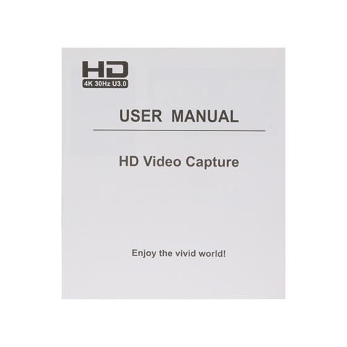 CAPTURADORA VIDEO HDMI 4K A USB 3.0