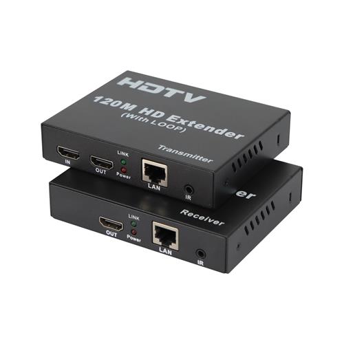 EXTENSION HDMI LAN CAT5E/CAT6 120MT