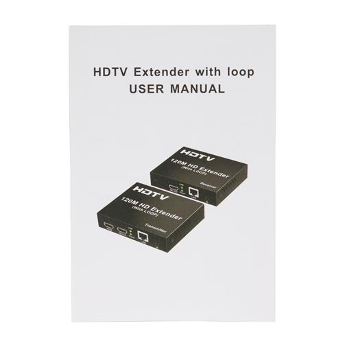 EXTENSION HDMI LAN CAT5E/CAT6 120MT