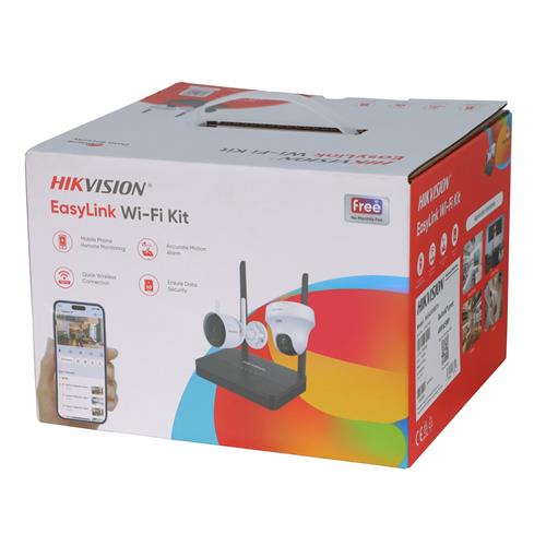 KIT CAMARAS 1X TUBO 4 MP + 1X DOMO 5MP PLASTICAS CON NVR 4 CH - CLA