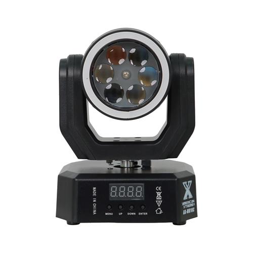 LUZ LED MINI ROBOTICA BEE EYES 6X3W 1R/1G/1G/1B/1W/1Y/1P + ARO LED