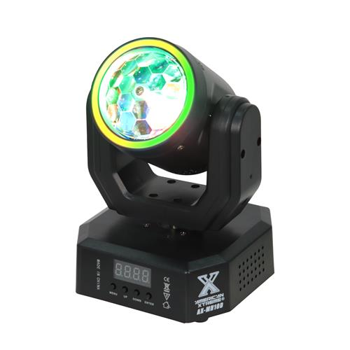 LUZ LED MINI ROBOTICA PATRONES 6X3W 1R/2G/1B/1W/1Y + ARO LED
